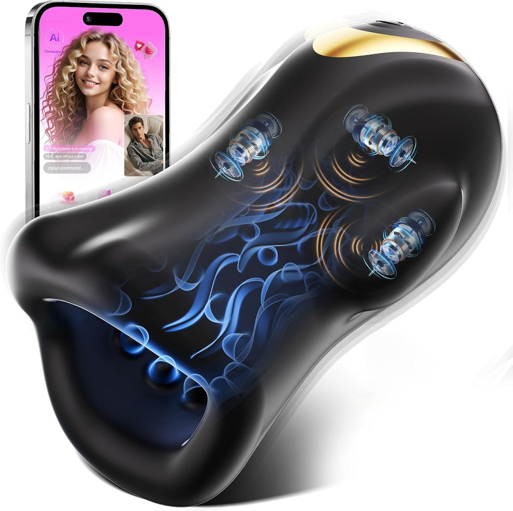 IntelliPulse AI 360° Male Masturbator 3 Motors 9 Modes