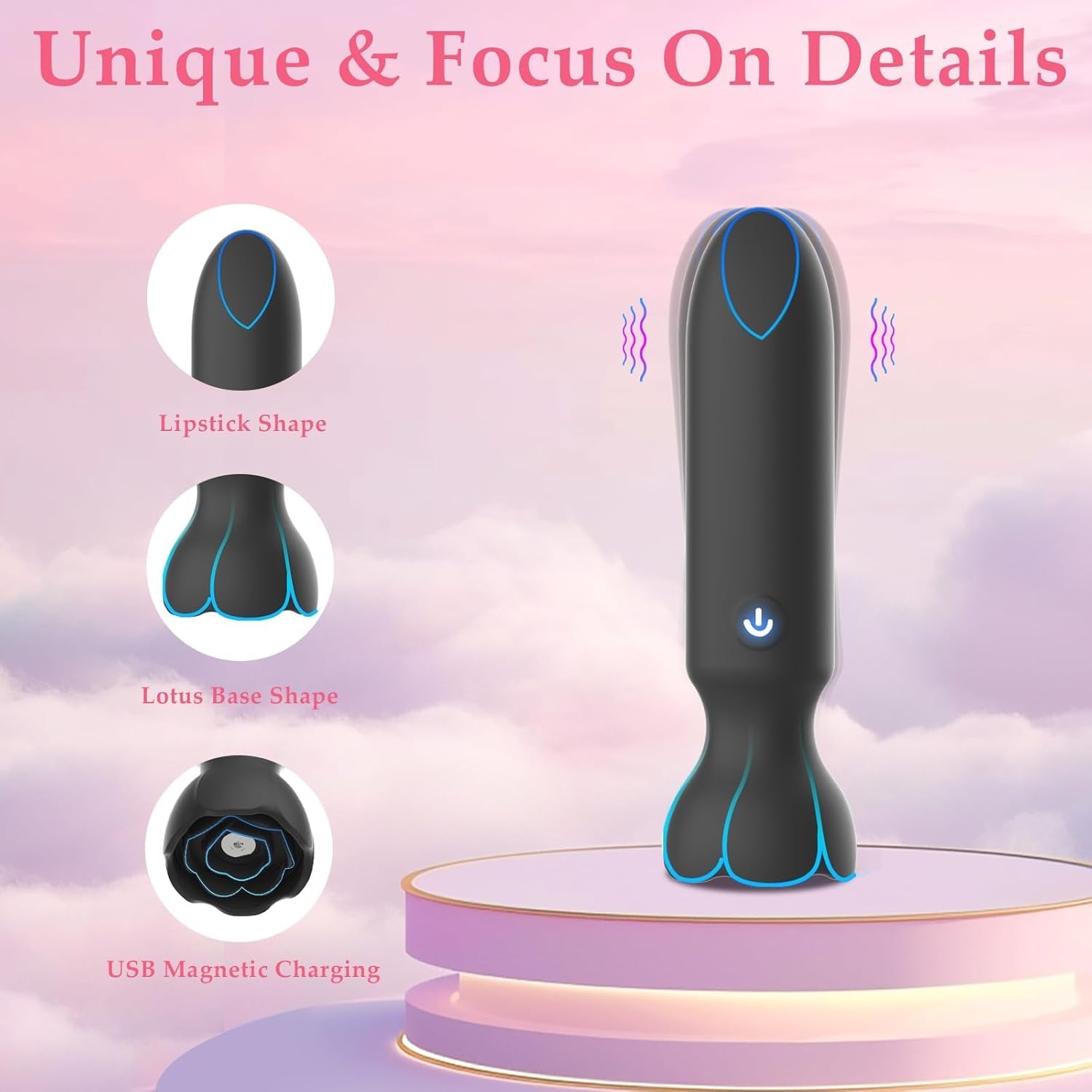NoirSync App Control Bullet Vibrator 9 Modes Waterproof Quiet