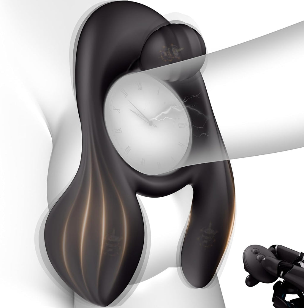 TriZone 3 Motor Cock Ring Clit Testicle Stimulator Remote