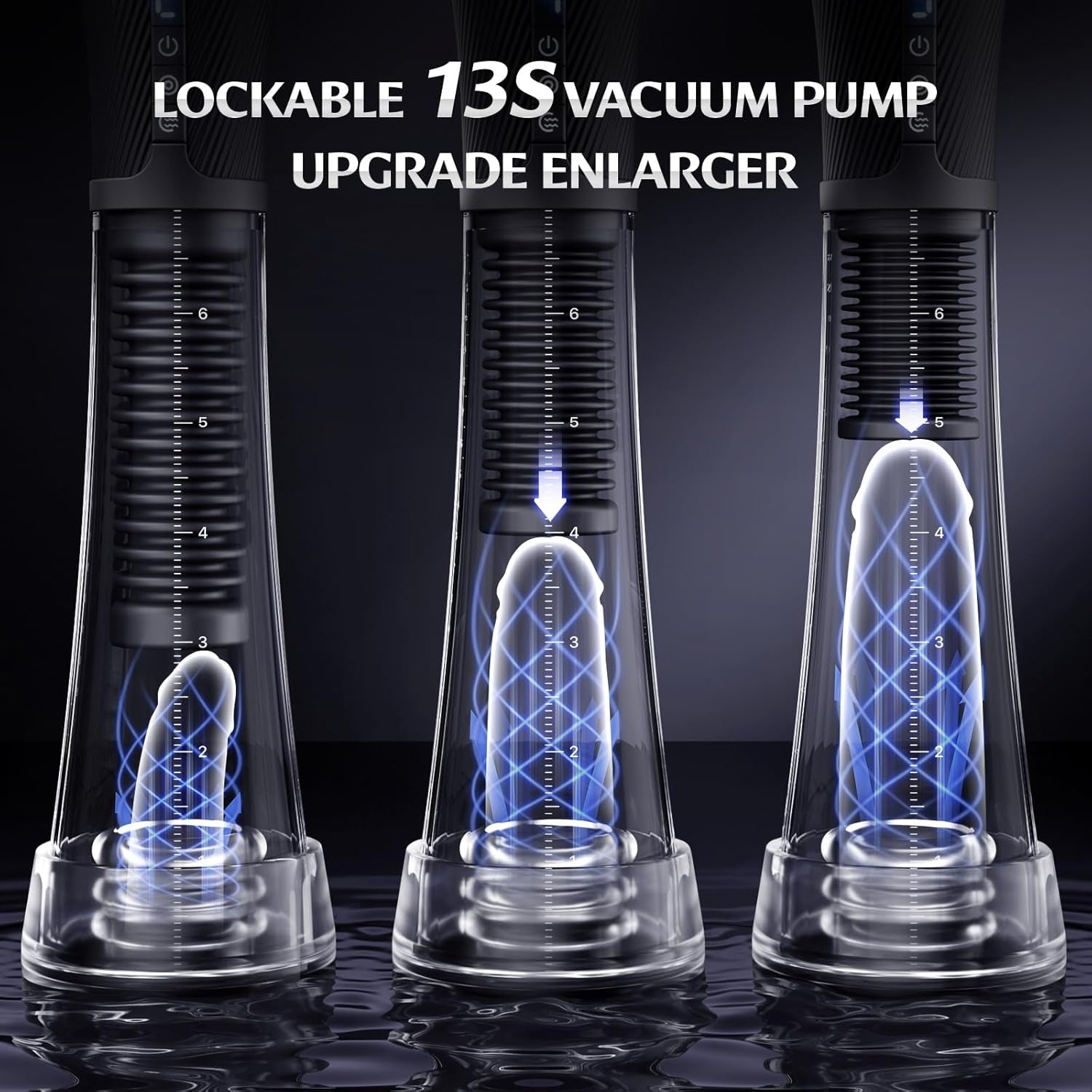 ClearPulse AI Male Masturbator Transparent Pump Trainer
