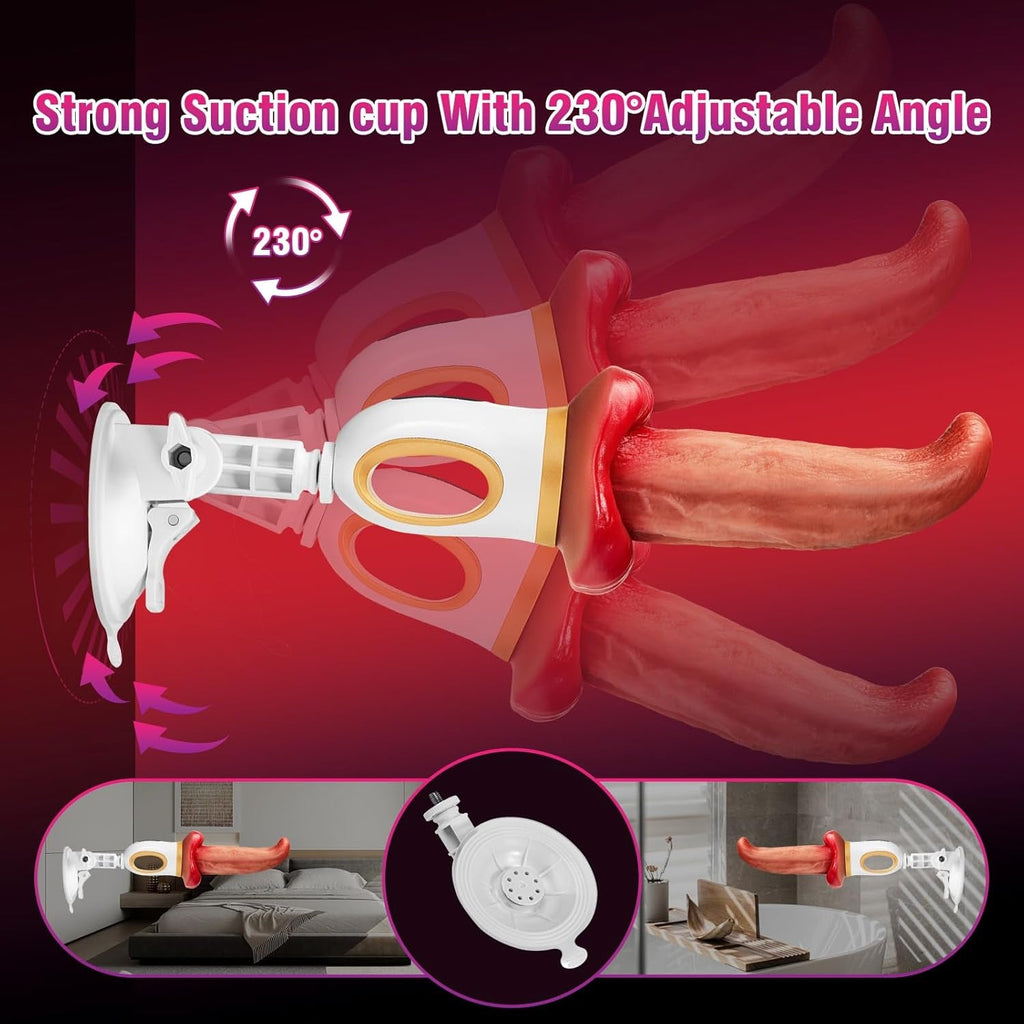 TongueRide Heated Dildo Thrust Machine