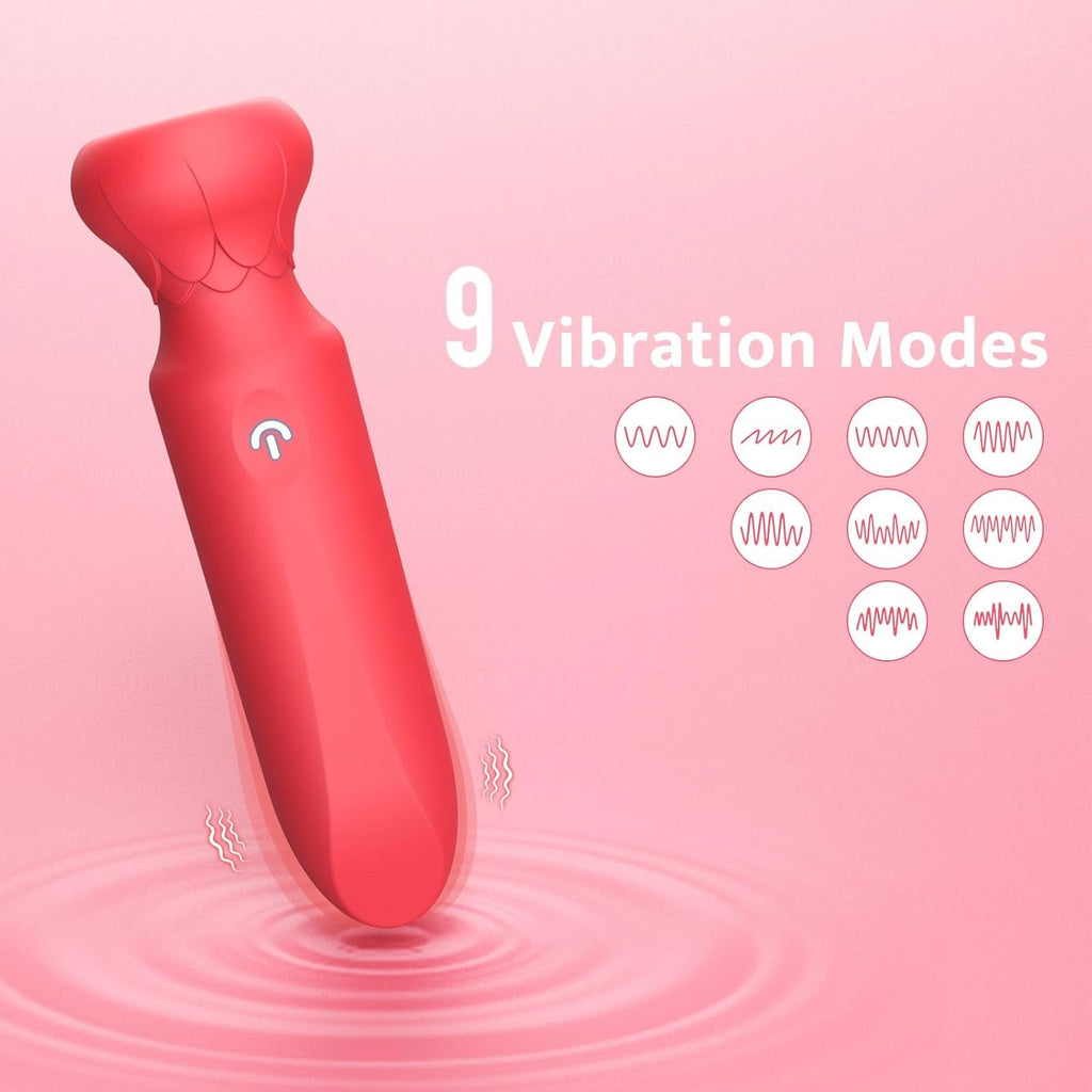 LotusLuxe Mini Bullet Vibrator 10 Modes Waterproof Rechargeable