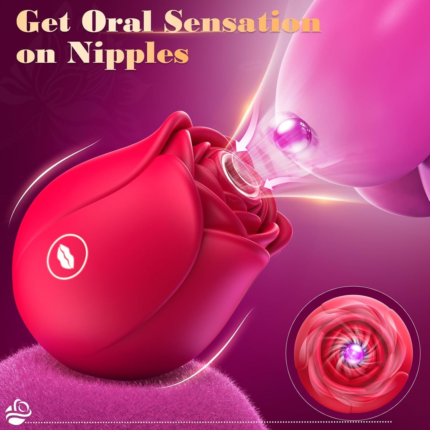 SerevynX Rose Clit Sucker 10 Modes App Waterproof Quiet