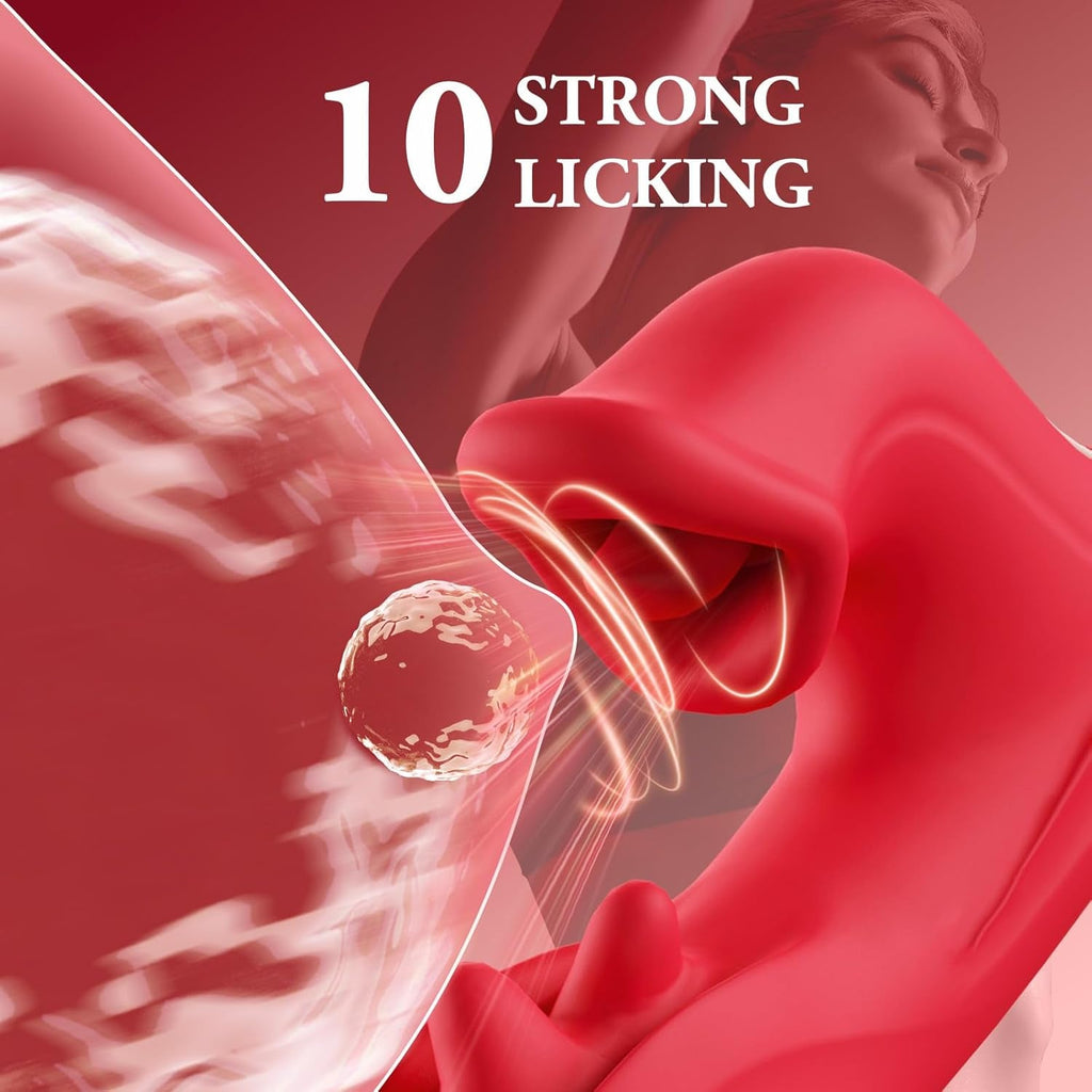 ZenvyX  Thrusting Rabbit Licking Vibrator 4-in-1 10 Modes G-Spot