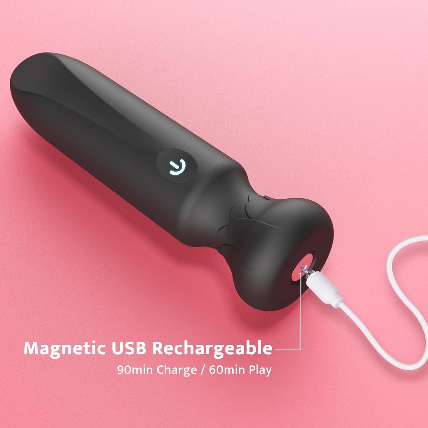 MidnightLuxe Bullet Vibrator 10 Modes Waterproof Silicone Rechargeable