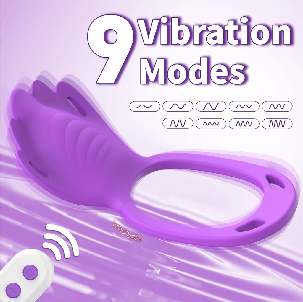 VioletLink Wearable Cock Ring Clit Stimulator App 9 Modes