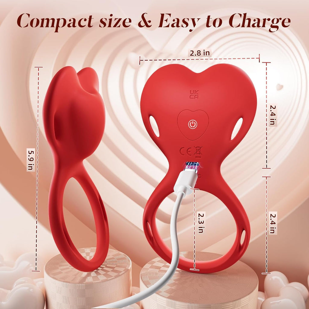 SilkLink Wearable Cock Ring Clit Stimulator Remote 10 Modes