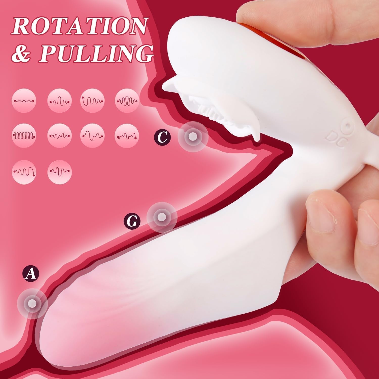 ZenviraWear Wearable Finger Vibrator 10 Modes G-Spot Clit
