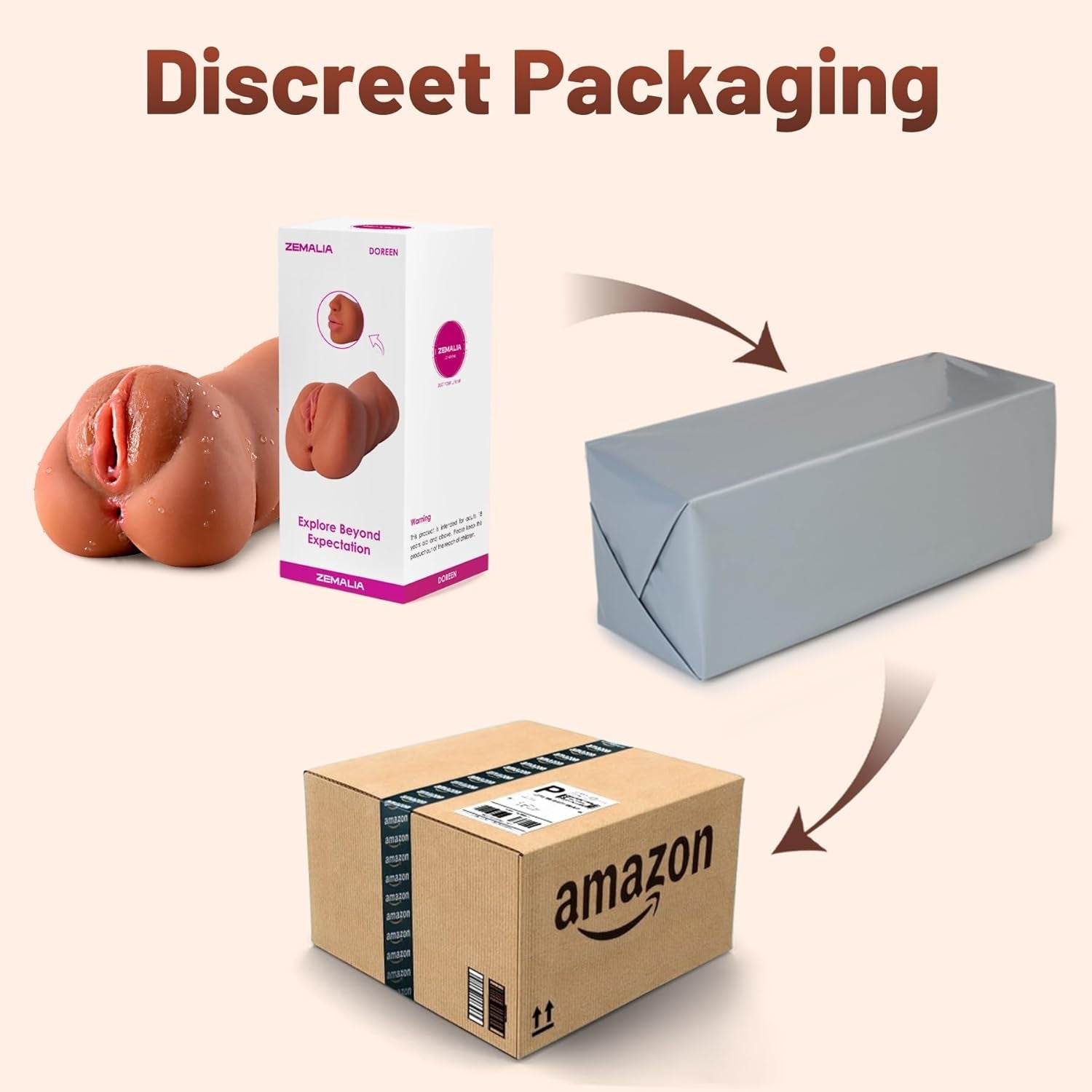 TriCave 3-in-1 Realistic Pocket Pussy Sex Doll Stroker