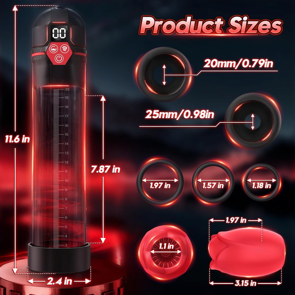 VibeFlux Penis Pump 5 Suction 7 Vibration Modes