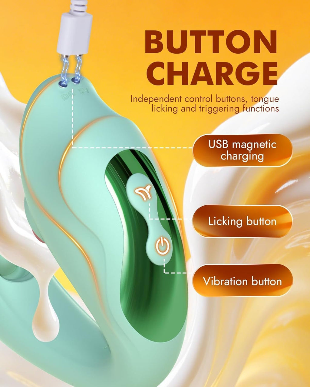 ElyraFlex Tongue Vibrator 4-in-1 G-Spot Clit Toy 7 Modes