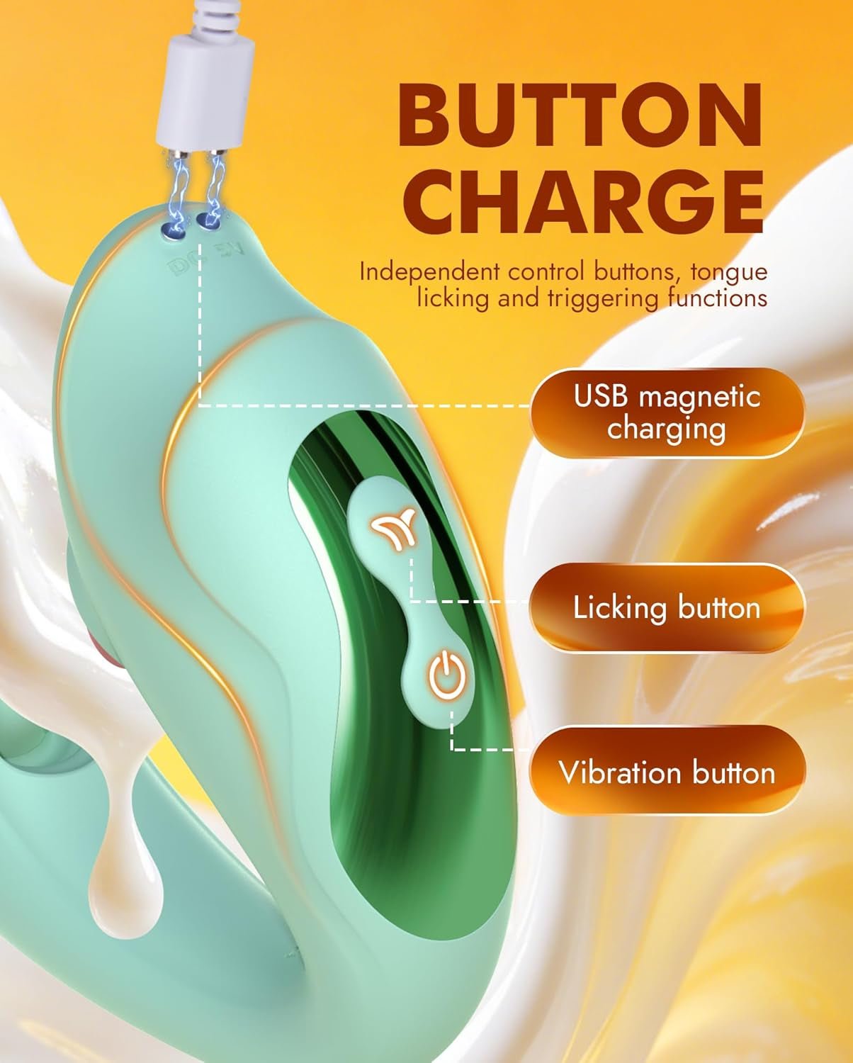 ElyraFlex Tongue Vibrator 4-in-1 G-Spot Clit Toy 7 Modes