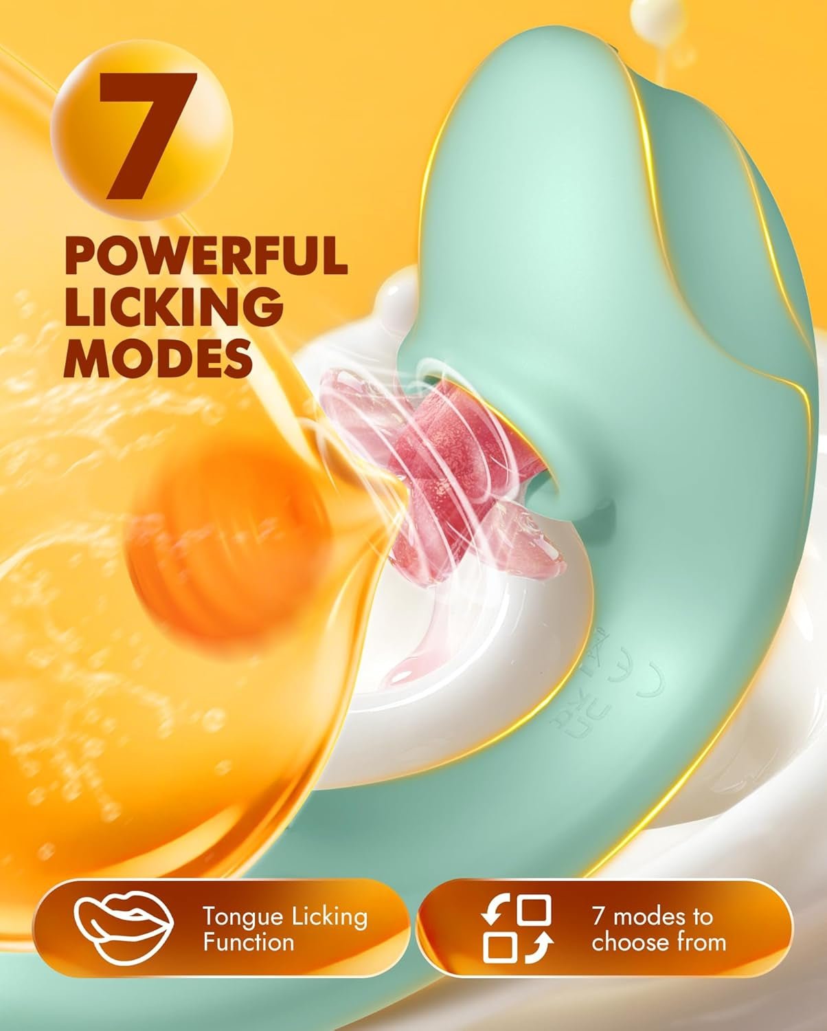 ElyraFlex Tongue Vibrator 4-in-1 G-Spot Clit Toy 7 Modes