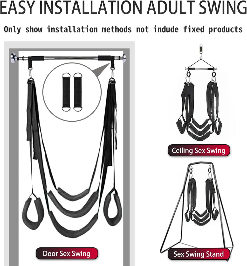 VelvetBond BDSM Door Sex Swing 800lb Cushioned