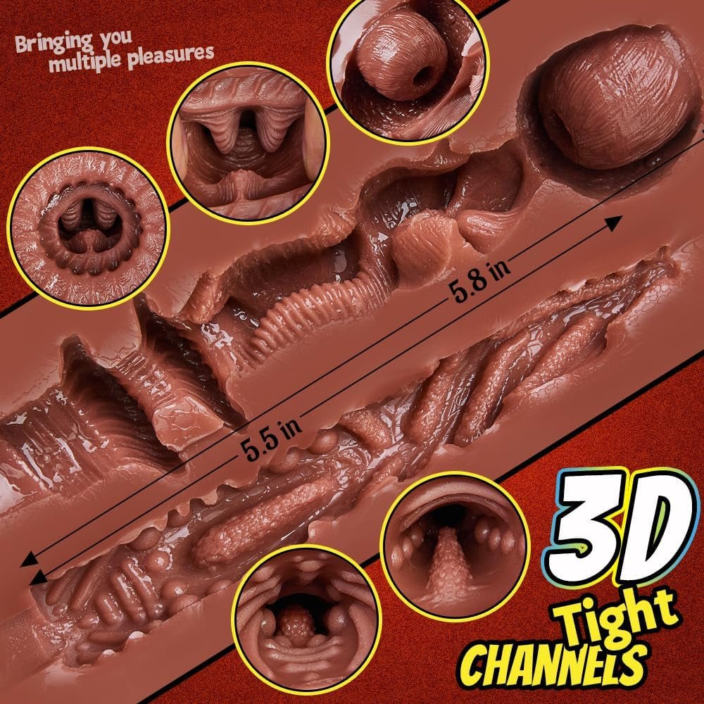 CocoaCurve Dual Channel Stroker Sex Doll 6.4LB Soft TPE