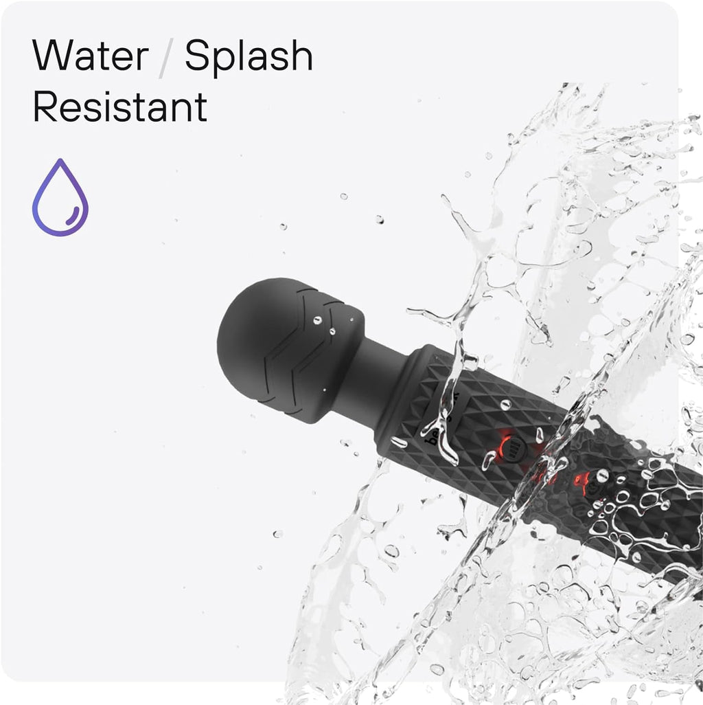 ObsidianPrism Wand Vibrator 20 Patterns 8 Speeds Waterproof