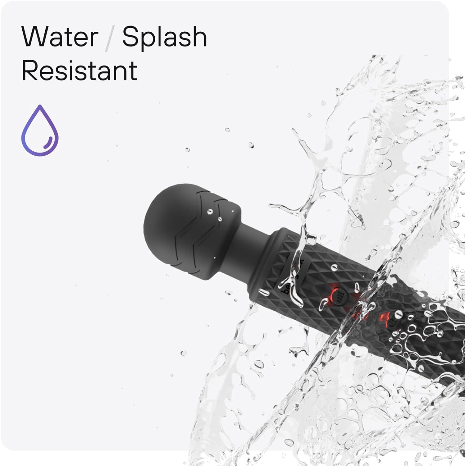 ObsidianPrism Wand Vibrator 20 Patterns 8 Speeds Waterproof