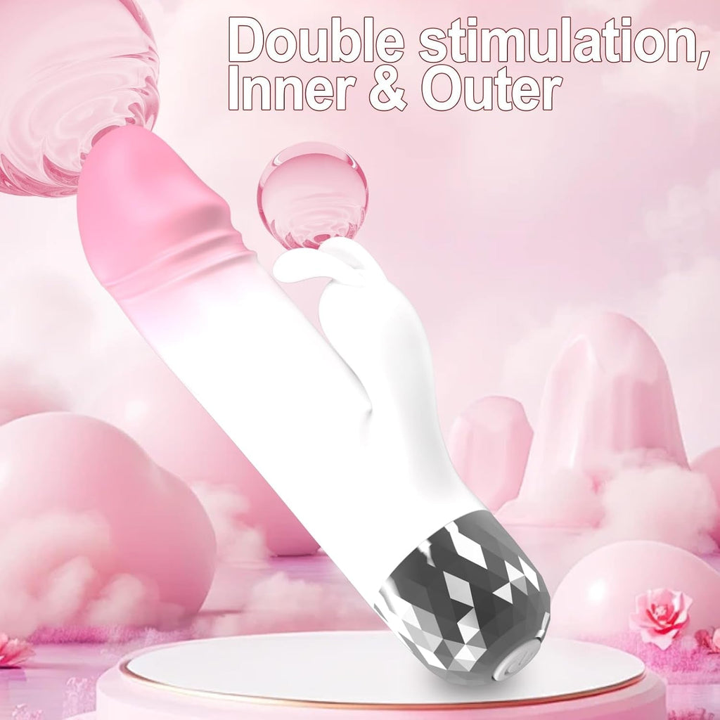 MiniVelour Mini Rabbit Vibrator 10 Modes Waterproof Silicone