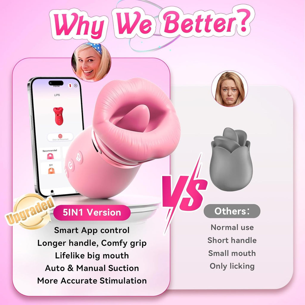 NoctelleX AI Mouth Clit Sucker Wand App Waterproof Quiet