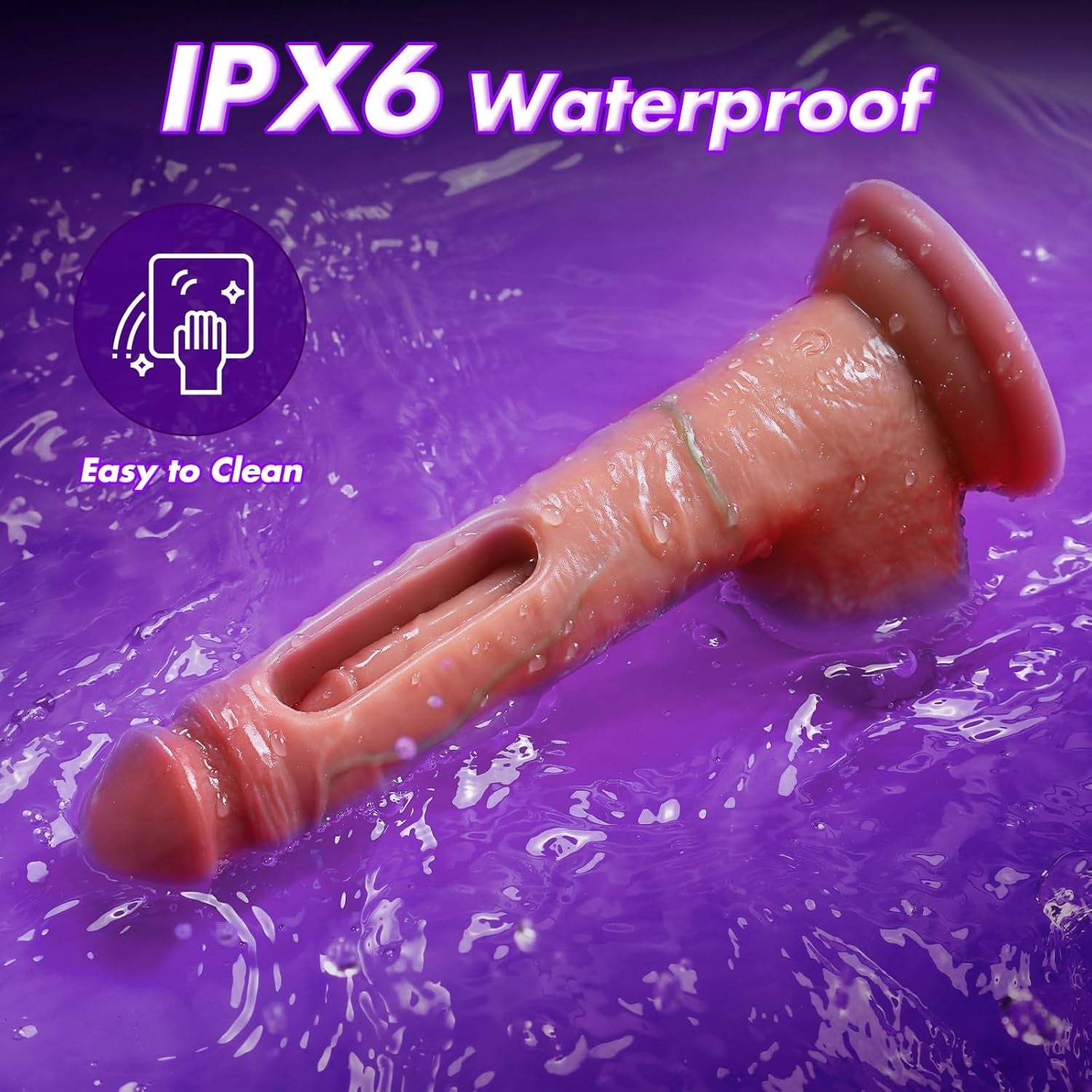 HeatPulse Remote Control Dildo 9 Flapping Vibrating Heating