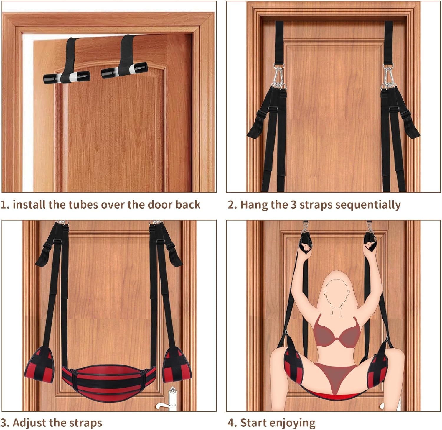 Velaryn Door Sex Swing with Seat & Restraints