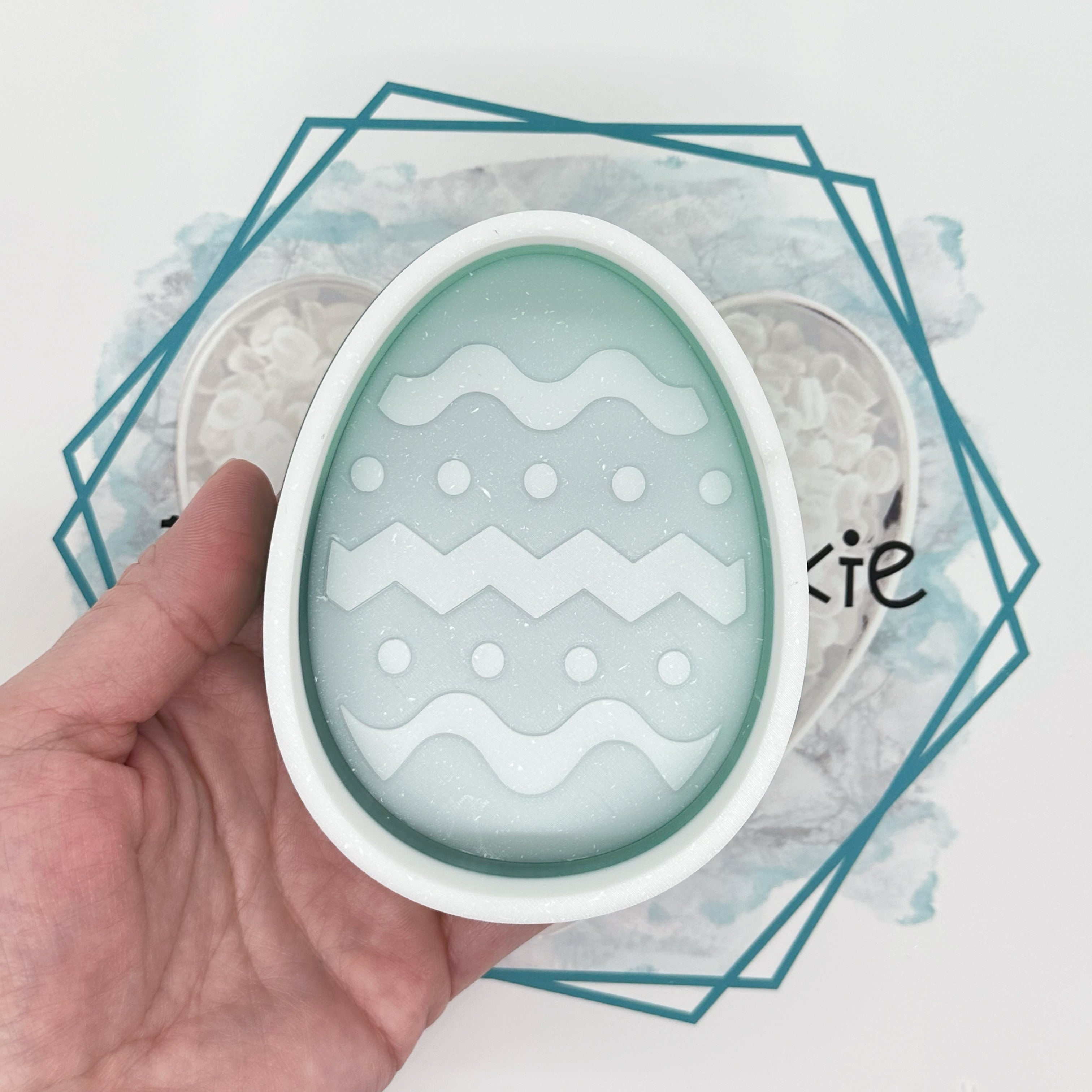 Polka Dot & Zip Zag Easter Egg Freshie Mold