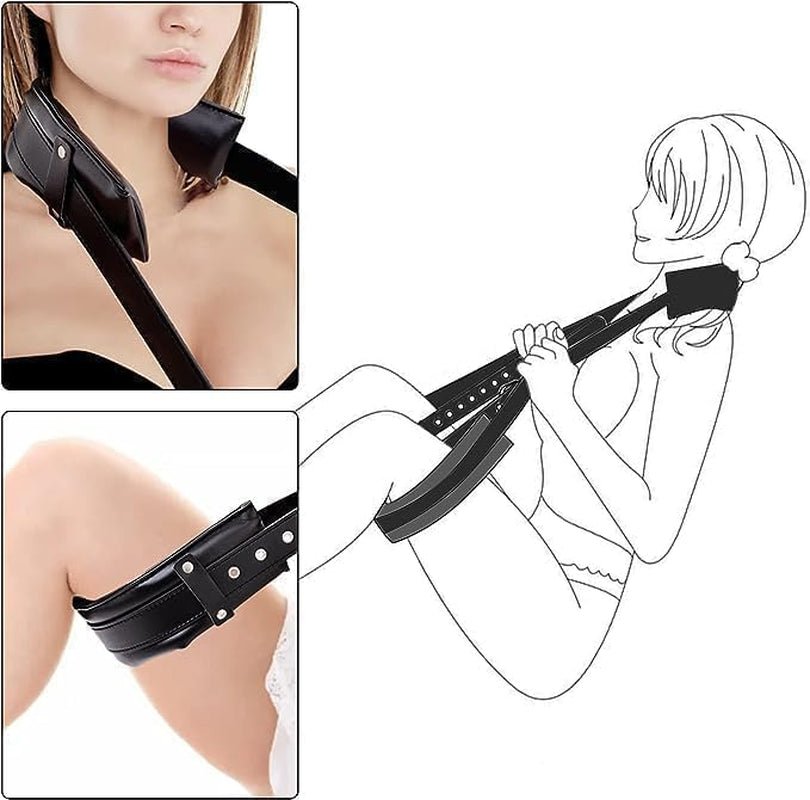 DomineX BDSM Wedge Ramp Set with Cuffs & Sex Dice