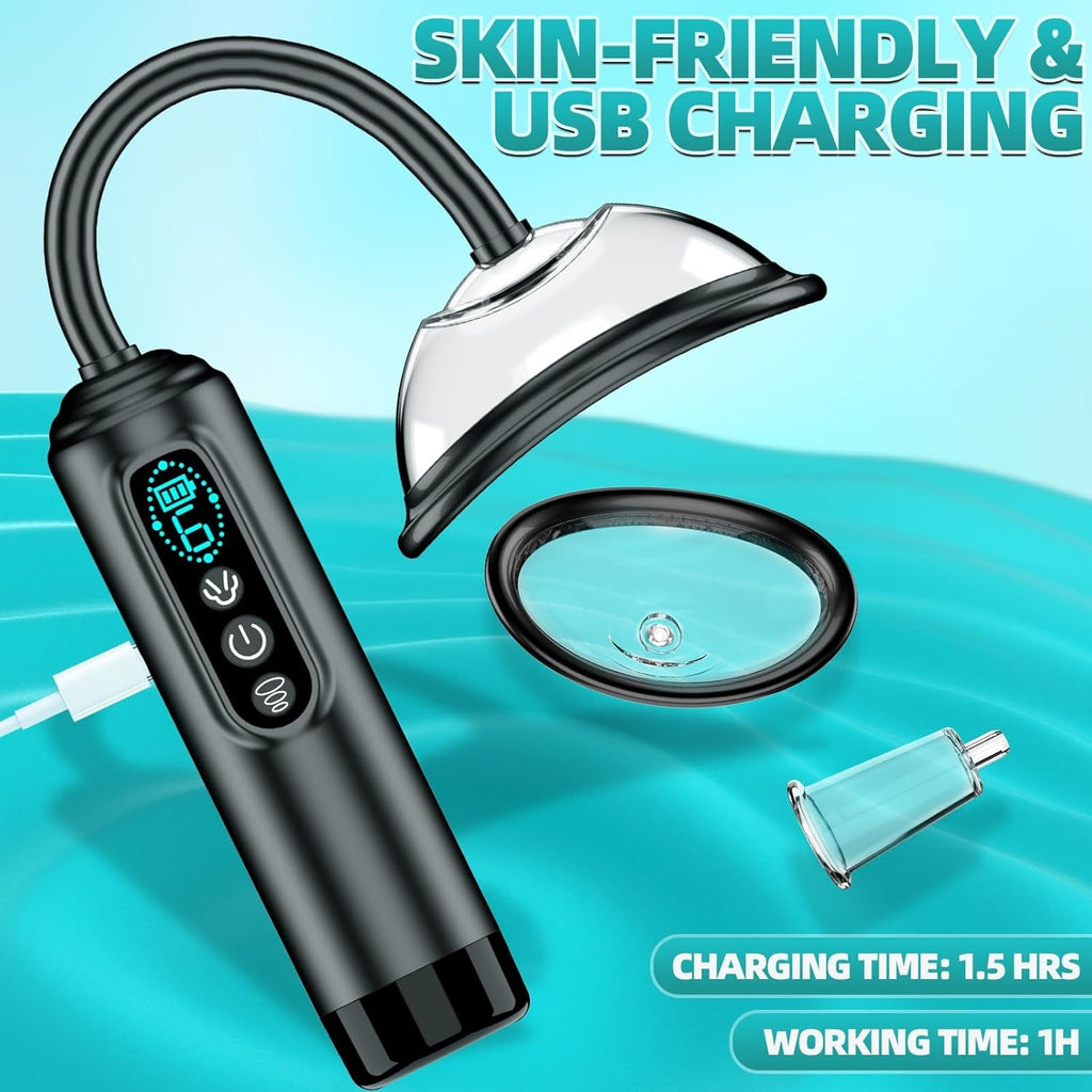 VyxoraX Electric Pussy Pump 6 Modes 5 Cups