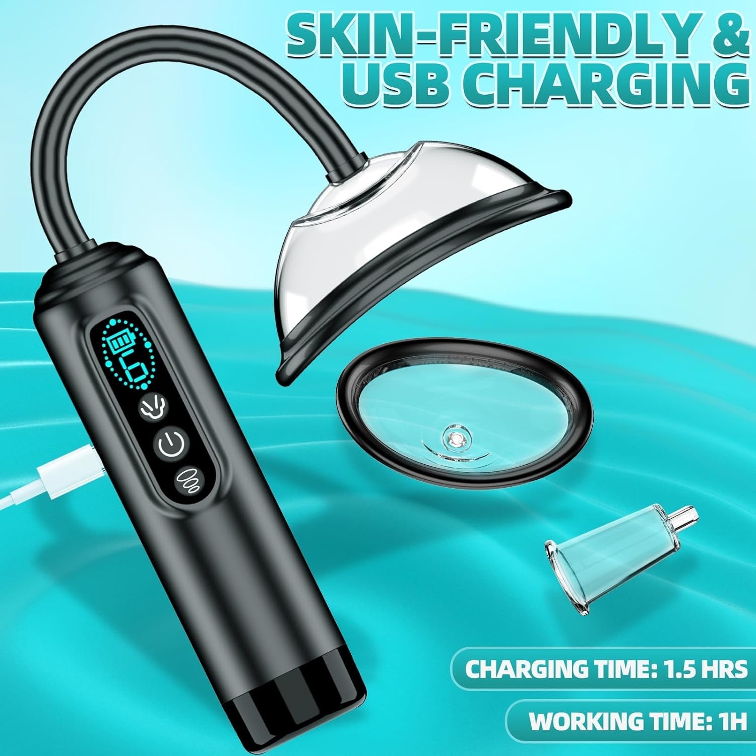VyxoraX Electric Pussy Pump 6 Modes 5 Cups