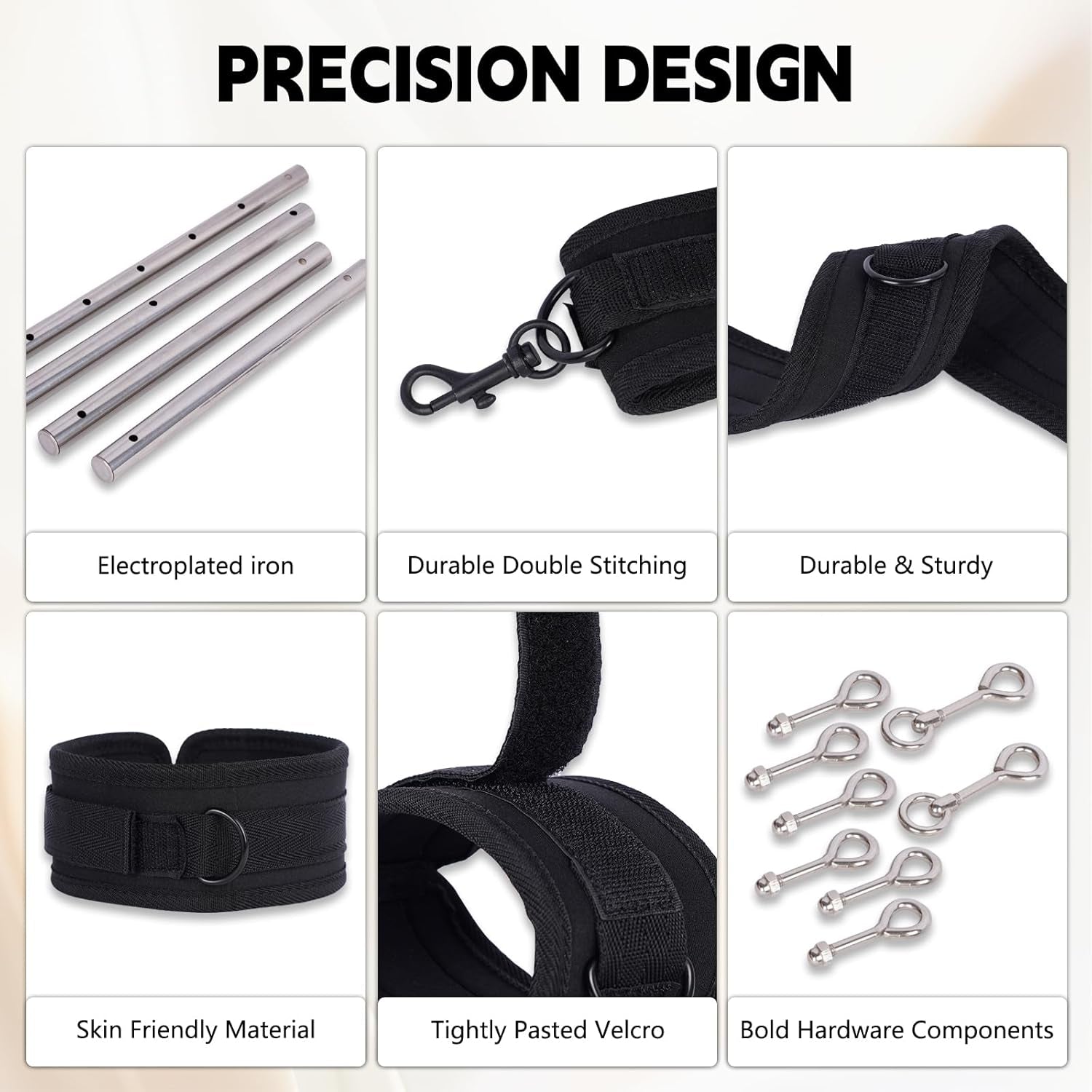 FeatherControl Feather Cuff Adjustable Spreader Bar