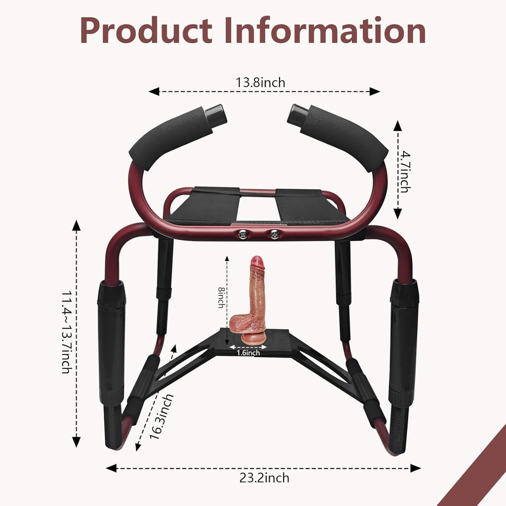 FlexBounce Adjustable Sex Position Chair with Dildo