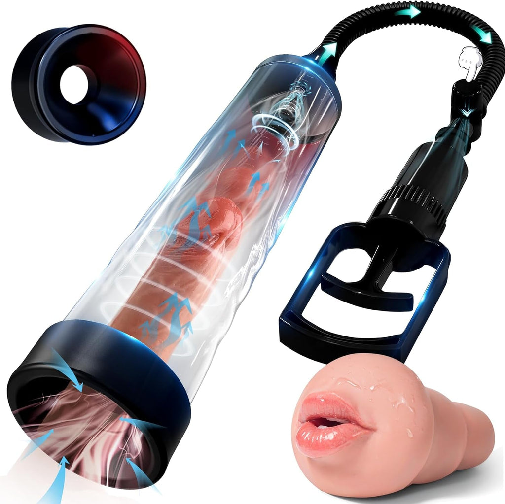 SpanCore Manual Penis Pump 9.5" Tube Realistic Sleeve