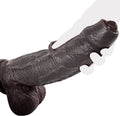 EbonyTitan 2.4” Thick Realistic Suction Foreskin Dildo