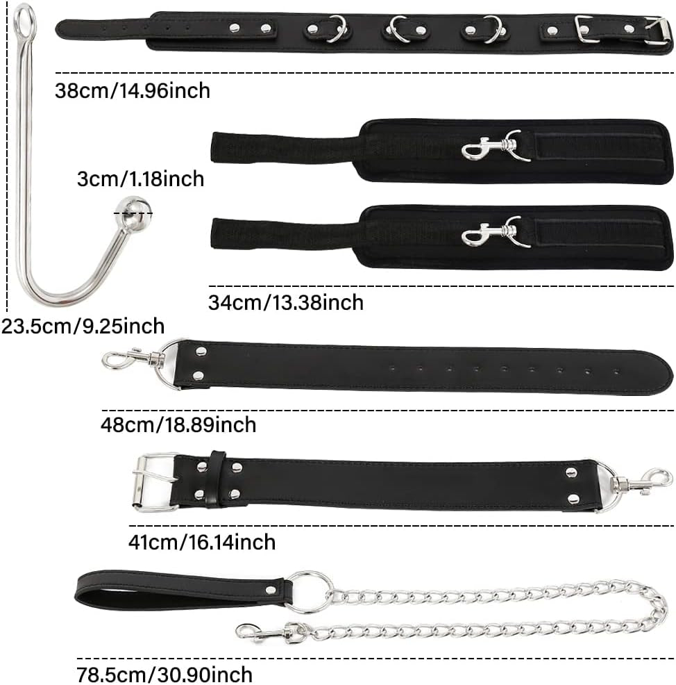 LeashHook Anal Hook Collar Leash Bondage Set