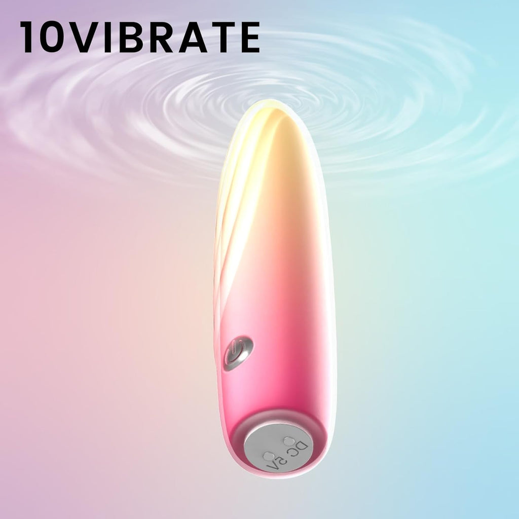 CoreEdge Bullet Vibrator 10 Modes Silicone Waterproof Rechargeable