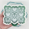Bow & Heart Stack Freshie Mold