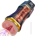 SensaFlow Vibrating Pocket Pussy 5 Suction 9 Vibration Stroker