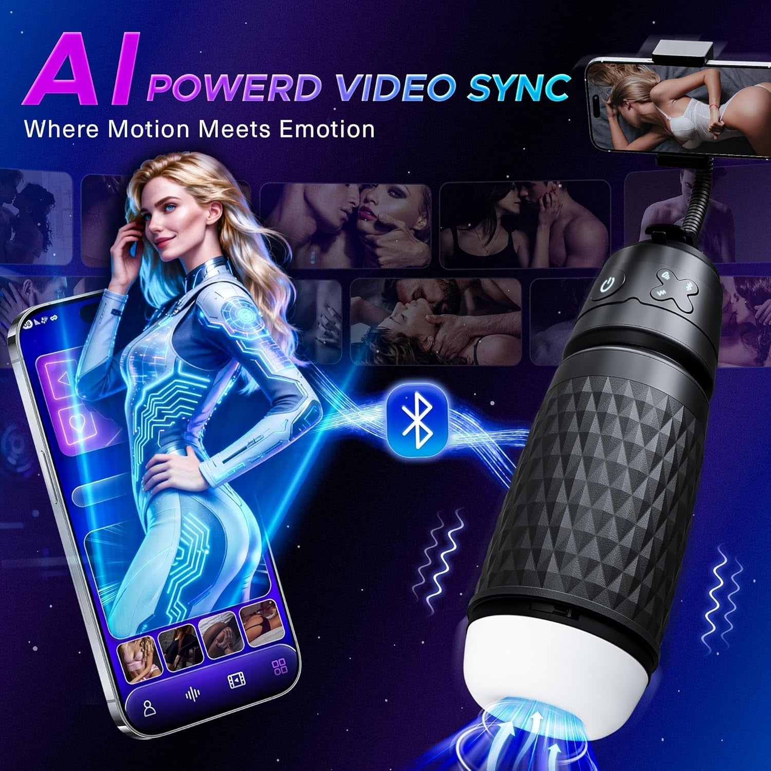 SyncDrive AI Video Sync Male Masturbator App Control