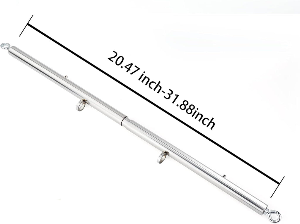 VelvetGrip Purple Adjustable Spreader Bar with Furry Straps