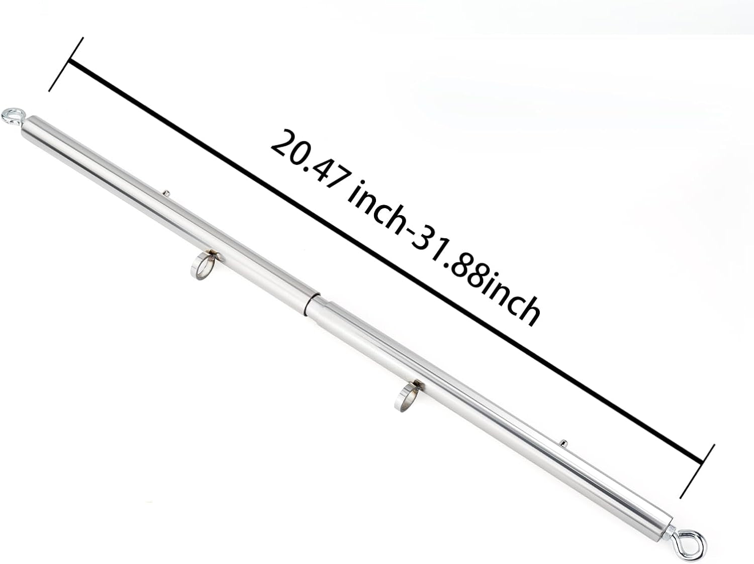 VelvetGrip Purple Adjustable Spreader Bar with Furry Straps