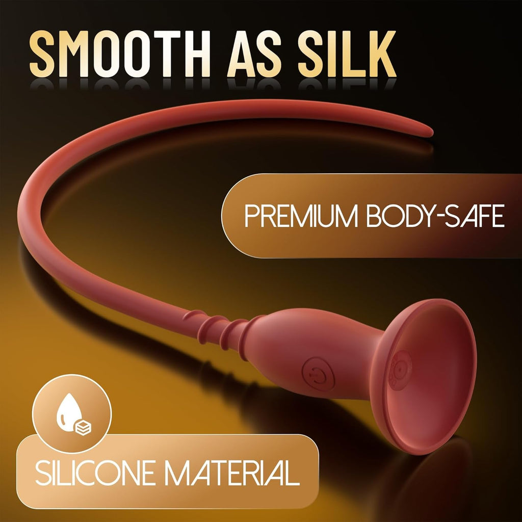 DeepVolt 11.4" Vibrating Urethral Plug Male Vibrator