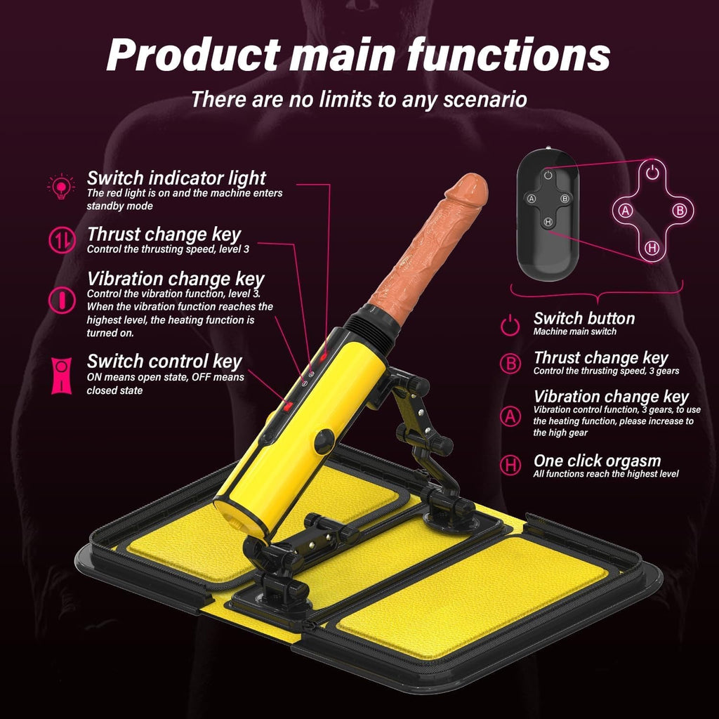 FlexPulse Portable Thrusting Sex Machine with Heating