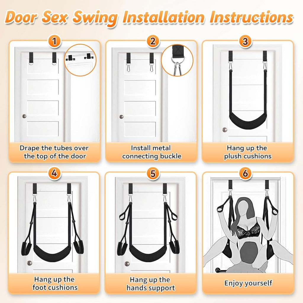 PlushBond BDSM Door Sex Swing Plush Cushions