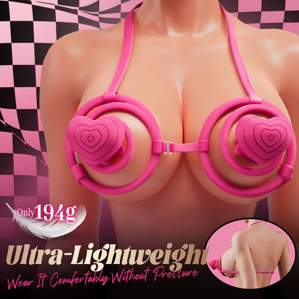 HaloWear 6-in-1 Wearable Nipple Vibrator Bra App Control