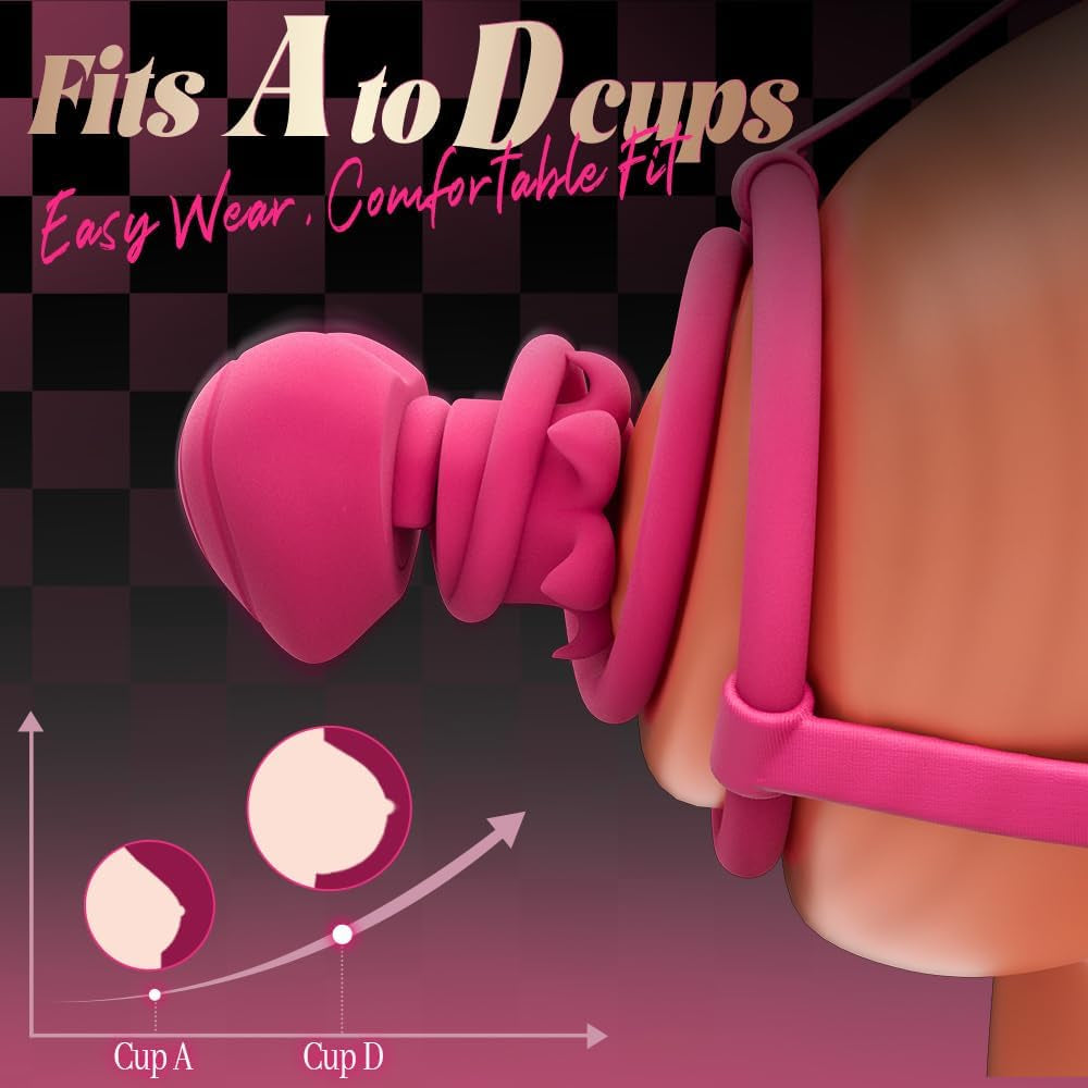 HaloWear 6-in-1 Wearable Nipple Vibrator Bra App Control