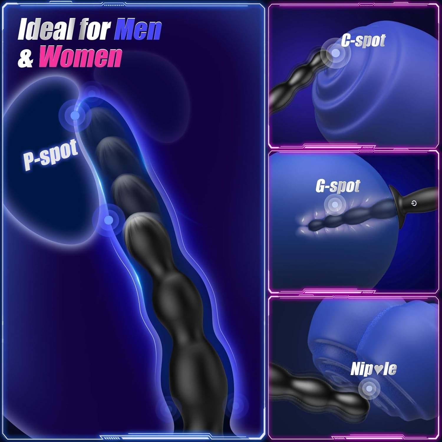 CoreWave App-Controlled Anal Beads Prostate Vibrator