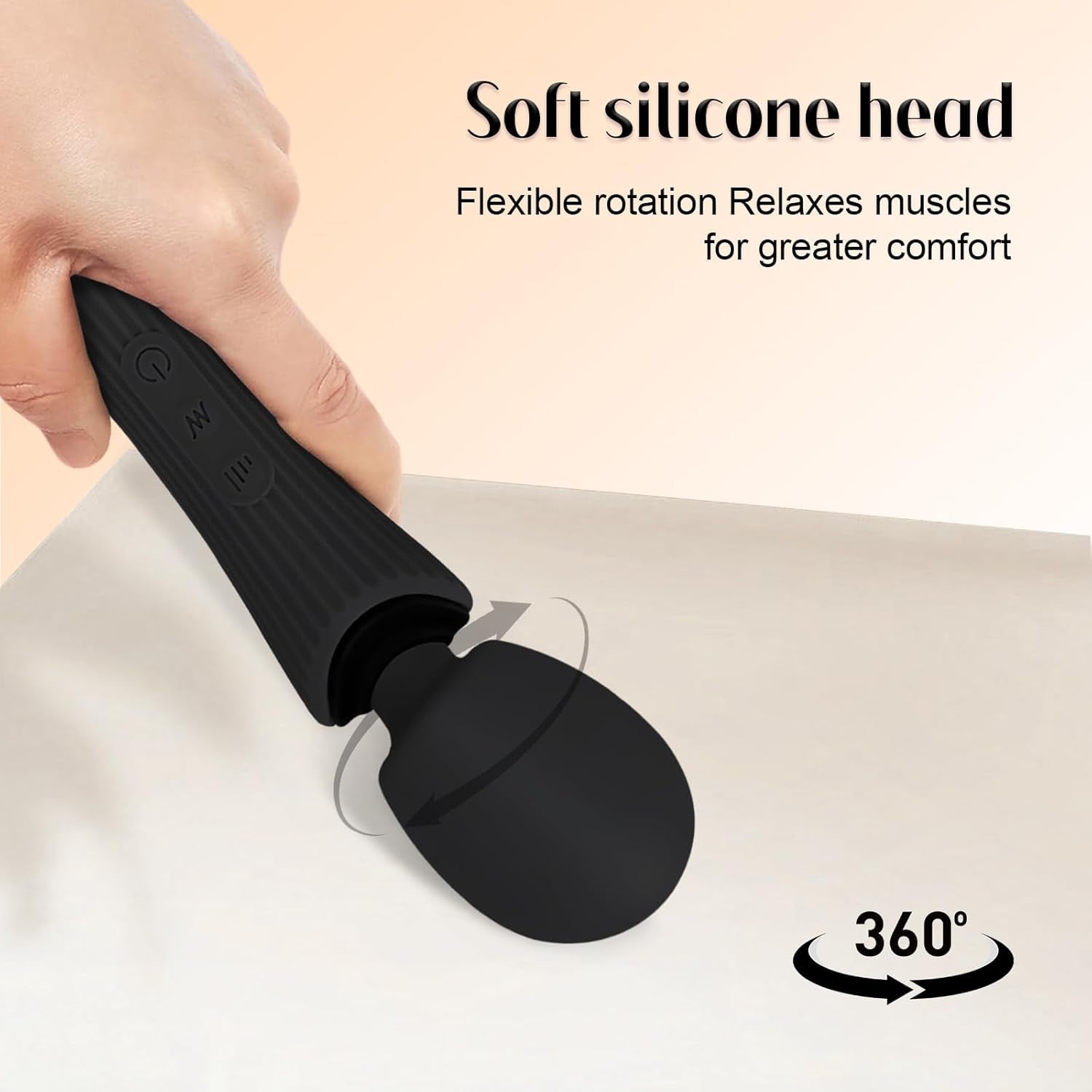 ShadowPulse Compact Wand Vibrator 12 Modes Waterproof