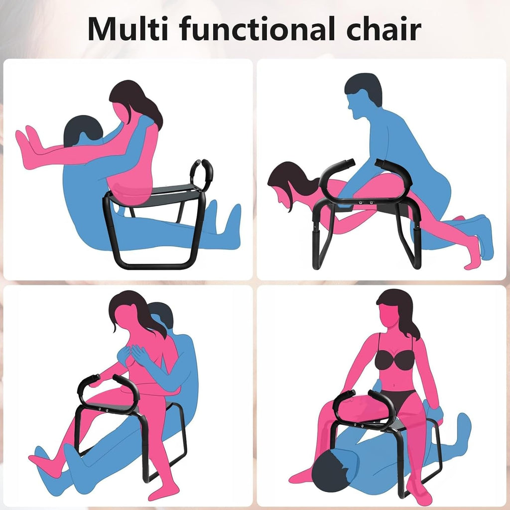 AxisControl Sex Chair with Armrests & Elastic Straps