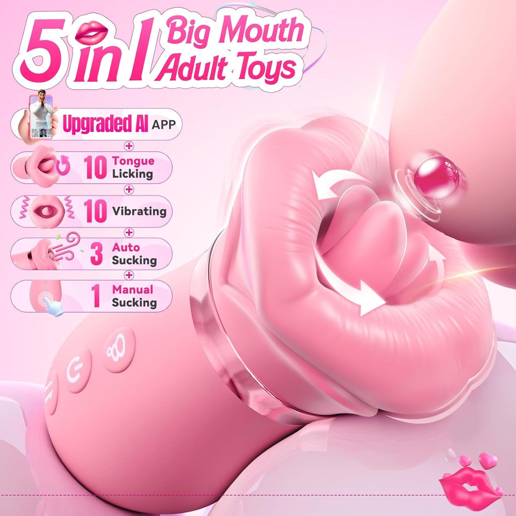 NoctelleX AI Mouth Clit Sucker Wand App Waterproof Quiet