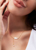 Zuri - Wing Shell Tear Drop Pendant Necklace